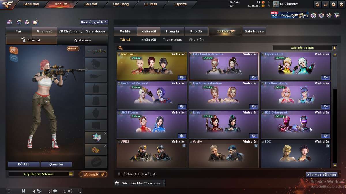 shop acc cf uy tin gia re